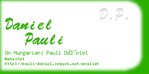 daniel pauli business card